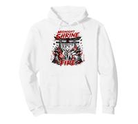 Midnight Shrine Fire Japanese Kitsune Fox Pullover Hoodie