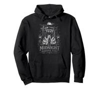 Midnight Shrine Fire Kitsune Japanese Spirit Pullover Hoodie
