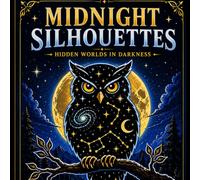 Midnight Silhouettes: Hidden Worlds in Darkness: bold & Relaxing Animal Silhouette Coloring Book with Hidden Nature Scenes, Celestial Night Designs, and Stress-Relief Art for Adults