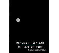 Midnight Sky and Ocean Sounds for sleep 8 hours