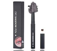 Midnight Smoke Eye Shadow Stick - Long-Lasting Waterproof Cream Eyeshadow Pencil with Metallic Black Shimmer, Twist-Up Design for Smoky Eye Makeup (05#Midnight Smoke)