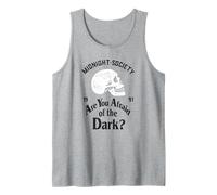 Midnight Society Skull Est. 1991 Creepy Retro TV Show Tank Top