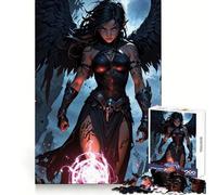 Midnight Sorceress Jigsaw 1000 Pieces for Teenagers Unwind Game Clear Hue Enjoyable Challenge Xmas Gift (38x52cm)