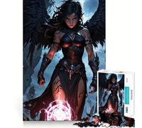 Midnight Sorceress Jigsaw 1000 Pieces for Teenagers Unwind Game Clear Hue Enjoyable Challenge Xmas Gift (38x52cm)