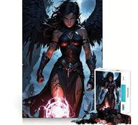 Midnight Sorceress Jigsaw Puzzles for Teenagers 1000 Brain Think Precise Cut Real Challenge Art Piece (50x75cm)