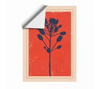 Midnight Stem Botanical Unframed Wall Art Print A2 (59.4×42cm), Wall Decor for Living Room, Bedroom, Office & Home, Art Gift
