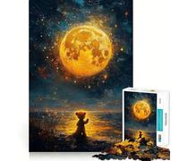 Midnight Teddy Bear 1000 Piece Jigsaw Puzzle FreeTime Game Smooth Thick Fun Challenge Birthday Surprise (38x26cm)