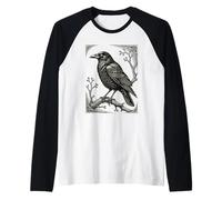 Midnight Watch The Ravens Perch Raglan Baseball Tee