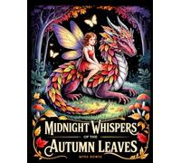 Midnight Whispers of the Autumn Leaves: A Fantasy Fall Coloring Book of Leaf-Crafted Fairies, Surreal Dragons, and Enchanted Woodland Creatures on a Black Background