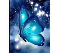 Midnight Wings: A Dreamy Notebook with Lined and Plain Pages for Writing and Sketching