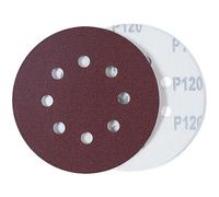 MIDO Professioanl Abrasive 125 mm Sanding Discs 110 PCS Sandpaper 5 Inch 8 Hole Sanding Pads 120 Grit Sanding Disc Hook and Loop Round Orbital Sander Pads for Sanding