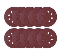 MIDO Professioanl Abrasive 125 mm Sanding Discs 110 PCS Sandpaper 5 Inch 8 Hole Sanding Pads 80 Grit Sanding Disc Hook and Loop Round Orbital Sander Pads for Sanding