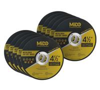 MIDO Professional Abrasive Cutting Discs 10 Packs 115 mm Ultra Thin 1mm Metal Cut off Wheel Stainless Steel Cutting Wheel for Angle Grinder