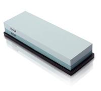 MIDO Professional Abrasive Kitchen Knife Sharpening Stone 400/1000 Grits Whetstone Sharpening Stone with Non-Slip Rubber Base for Kitchen, Hunting, and Pocket Knives or Blades