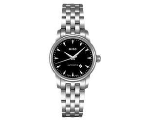 Mido Women's Analogue Watch with Black Dial Analogue Display and Stainless Steel Plated Gun Metal - M76004181