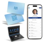 MiDoble Card - Digital Business Card - Tap to Share - AI Assistant - Networking Card Powered by AI - Connect with People - Tap the NFC or Scan the QR - iPhone & Android