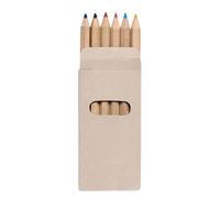 MidOcean Abigail Coloured Pencil (Pack of 6) in Natural MidOcean Natural