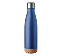Midocean Aspen Cork Double Wall 500Ml Water Bottle Blue (One Size)