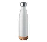 Midocean Aspen Cork Double Wall 500Ml Water Bottle White (One Size)