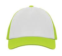 MidOcean Bubble Trucker Cap - White/Neon Yellow - White/Neon Yellow - One Size - 100% Mixed