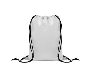 MidOcean Childrens/Kids Shoop Drawstring Bag - White - One Size - White