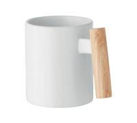 Midocean Crenate Ceramic 320Ml Mug White (One Size)