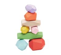 Midocean Dolmen Wood Stacking Rocks (Pack Of 8) Multicoloured (One Size)
