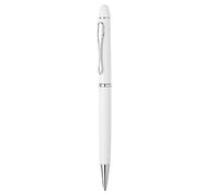 MidOcean Eduar Ballpoint Pen - White - 17cm x 2.7cm - White