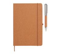 Midocean Eleganote Leather Notebook & Pen Beige (19.4Cm X 24Cm X 1.6Cm)