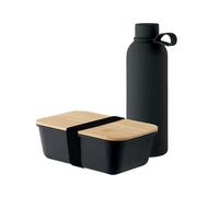 MidOcean Emerald Lunch Box & Bottle Set - Black - One Size - Black - 100% Mixed