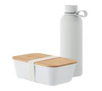 MidOcean Emerald Lunch Box & Bottle Set - White - One Size - White - 100% Mixed