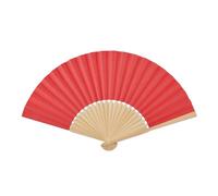 MidOcean Fanny Bamboo Handheld Fan in Red MidOcean Red