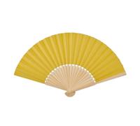 MidOcean Fanny Bamboo Handheld Fan in Yellow MidOcean Yellow