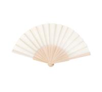 Midocean Fanny Wood Wood Handheld Fan Beige (One Size)