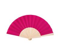 Midocean Fanny Wood Wood Handheld Fan Fuchsia (One Size)