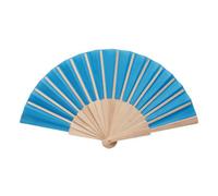 Midocean Fanny Wood Wood Handheld Fan Royal Blue (One Size)