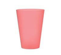 MidOcean Festa Large Reusable 300ml Cup - Transparent Red - One Size - Transparent Red - 100% Mixed