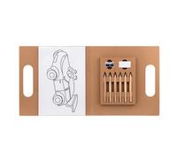 MidOcean Folder2 Go Colouring Set in Beige MidOcean Beige