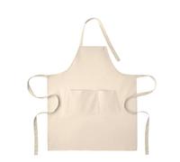 MidOcean Gamma Organic Cotton Bib Apron - Beige - One Size - Beige - 100% Mixed