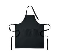MidOcean Gamma Organic Cotton Bib Apron - Black - One Size - Black - 100% Mixed