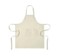MidOcean Gamma Organic Cotton Bib Apron - Off White - One Size - Off White - 100% Mixed