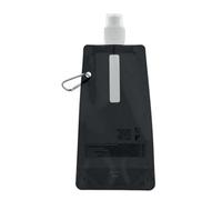 Midocean Gates Plain Foldable 480Ml Water Bottle Black (One Size)