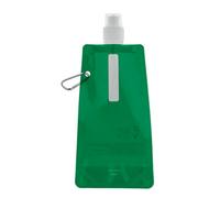 Midocean Gates Plain Foldable 480Ml Water Bottle Transparent Green (One Size)