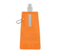 Midocean Gates Plain Foldable 480Ml Water Bottle Transparent Orange (One Size)