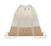 MidOcean India Jute Drawstring Bag - Beige - One Size - Beige