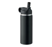 MidOcean Ivalo Double Wall 500ml Water Bottle - Black - One Size - Black