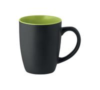 Midocean Lim Two Tone Ceramic 0.29L Mug Black/lime (One Size)