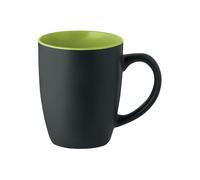 Midocean Lim Two Tone Ceramic 0.29L Mug Black/lime (One Size)