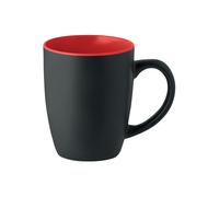 Midocean Lim Two Tone Ceramic 0.29L Mug Black/red (One Size)