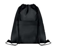 MidOcean Men's Pocket Shoop Polyester Drawstring Bag in Black MidOcean Black